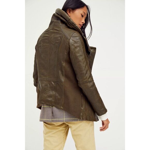Free People x Nicholas K Revised Brock Leather Jacket $798 Small - Picture 4 of 4